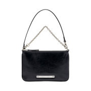 Matin Kim Glossy Leather Micro Bag Black