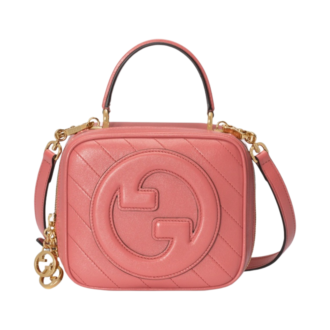 구찌 블론디 탑 핸들 백 핑크 레더(Gucci Blondie Top Handle Bag Pink Leather) - 1