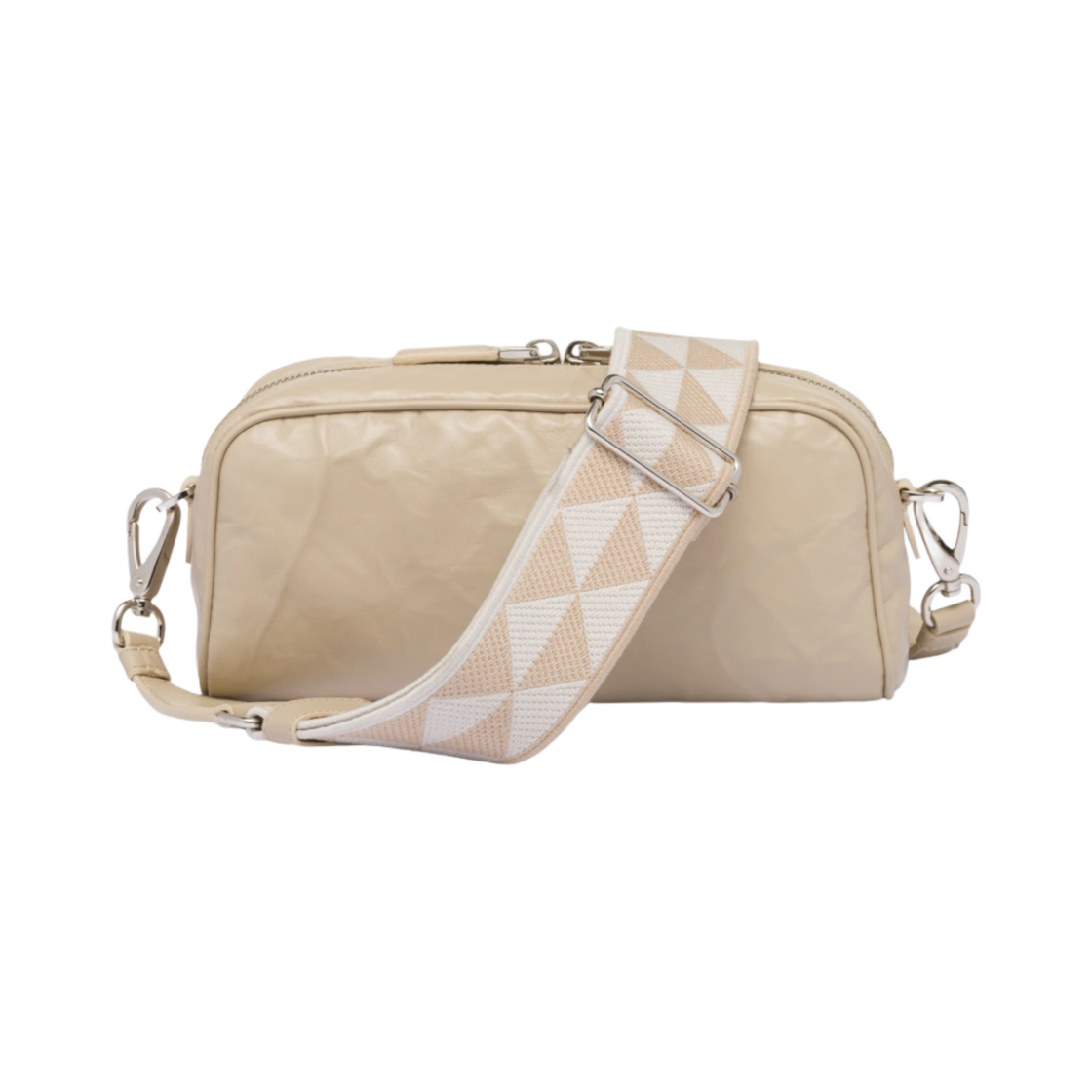 프라다 나파 앤티크 레더 멀티 포켓 숄더백 데저트 베이지(Prada Nappa Antique Leather Multi-Pocket Shoulder Bag Desert Beige) - 3