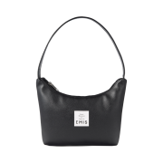 Emis Leather Hobo Bag Black