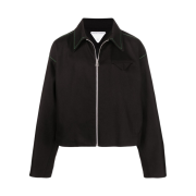 Bottega Veneta Cotton Twill Jacket Black