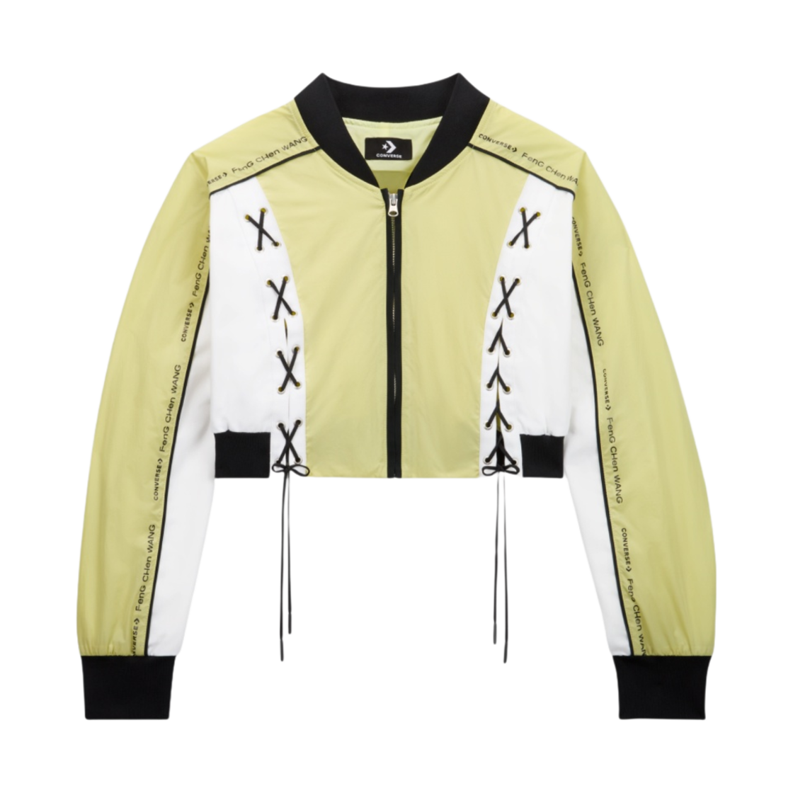 (W) 컨버스 x 펑첸왕 자켓 페일 라임 옐로우((W) Converse x Feng Chen Wang Jacket Pale Lime Yellow)