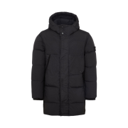 Stone Island 70323 Garment Dyed Crinkle Reps Recycled Nylon Down Black - 23FW