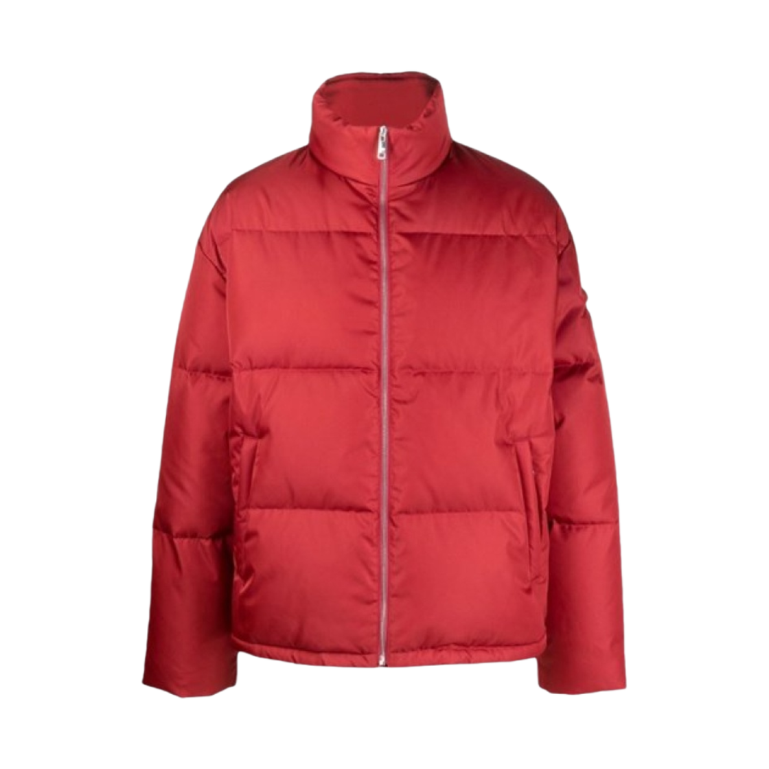 프라다 리나일론 크롭 퍼퍼 자켓 로소(Prada Re-Nylon Cropped Puffer Jacket Rosso)