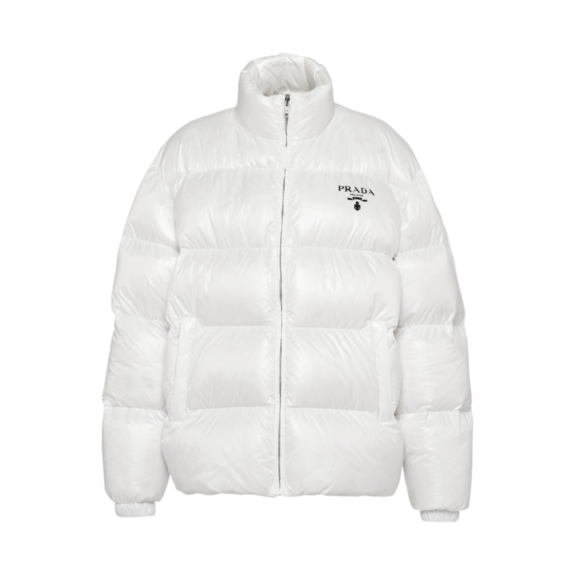 292065-11A9-F0009 (W) Prada Re-Nylon Hooded Down Jacket White