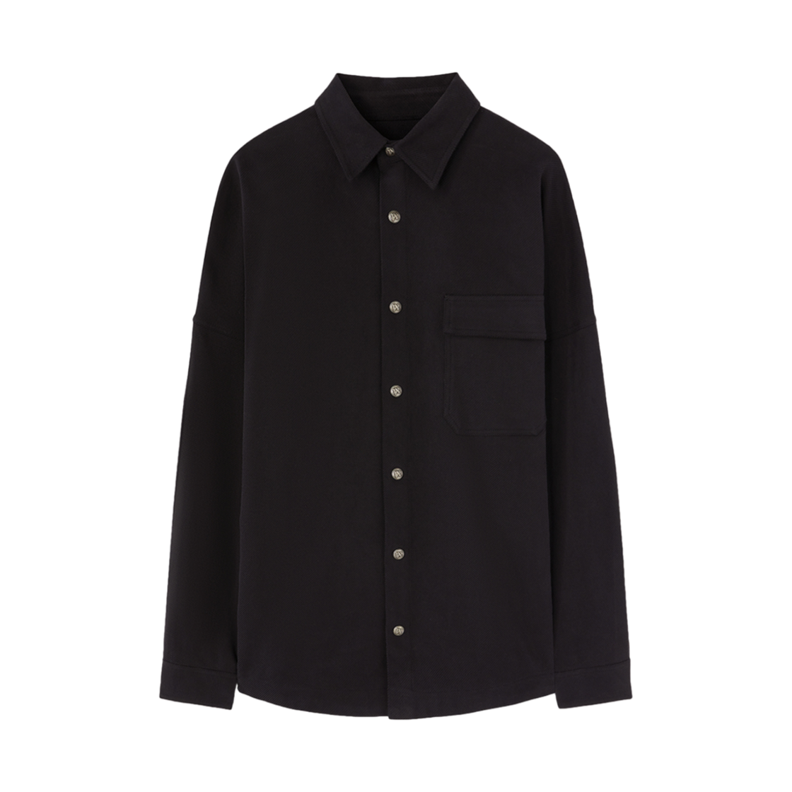 팜엔젤스 클래식 로고 오버셔츠 블랙 - 오프 화이트(PALM ANGELS Classic Logo Overshirt Black - Off White)
