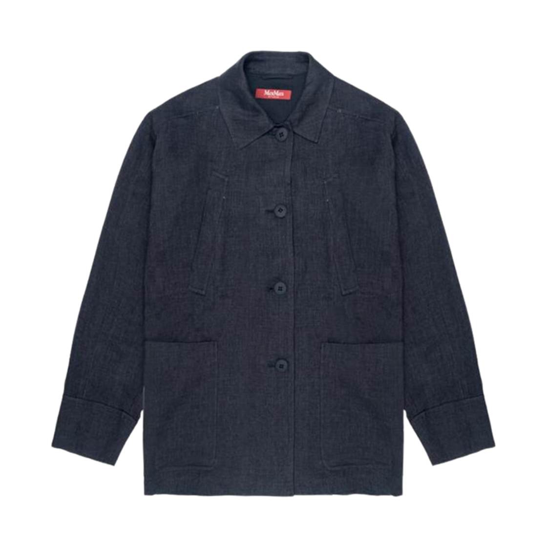 LESLIE-011 (W) Max Mara Studio Leslie Linen Jacket Black