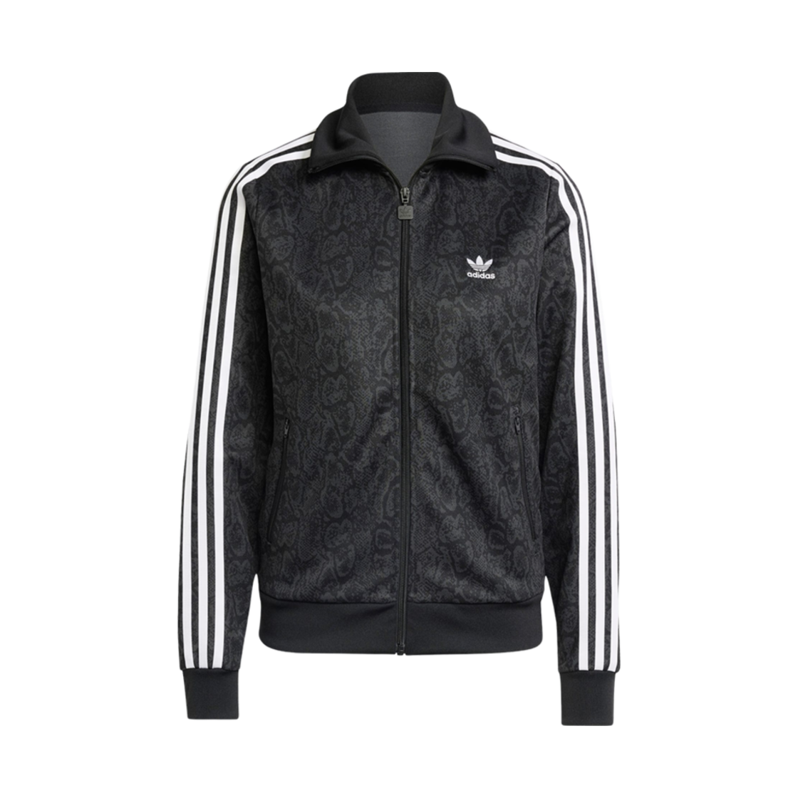 (W) 아디다스 스네이크 파이어버드 트랙탑  블랙 멀티컬러 - US 사이즈((W) Adidas Snake Firebird Track Top Black Multicolor - US Sizing) - 1