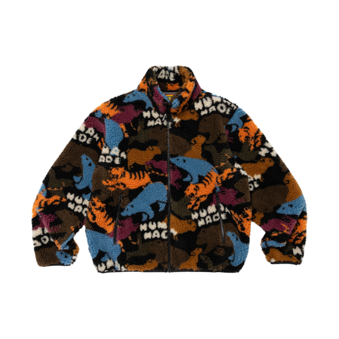HM28JK038 Human Made Animal Fleece Jacket Orange