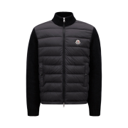 Moncler Padded Cotton Zip-Up Cardigan Black - 24SS