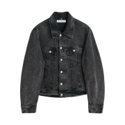 Our Legacy Rodeo Jacket Overdyed Black Chain Twill