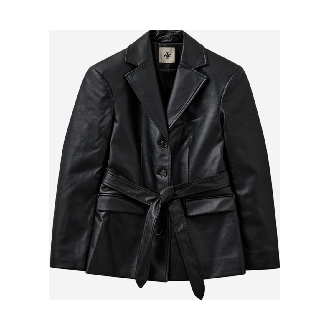 KW4DOTLTG20BK The Garment Women Brooklyn Belted Jacket Black - 24FW