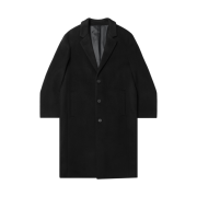 Musinsa Standard Cashmere Blend Oversized Single Coat Black