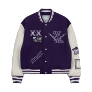 Wooyoungmi Varsity Jacket Violet - 23SS