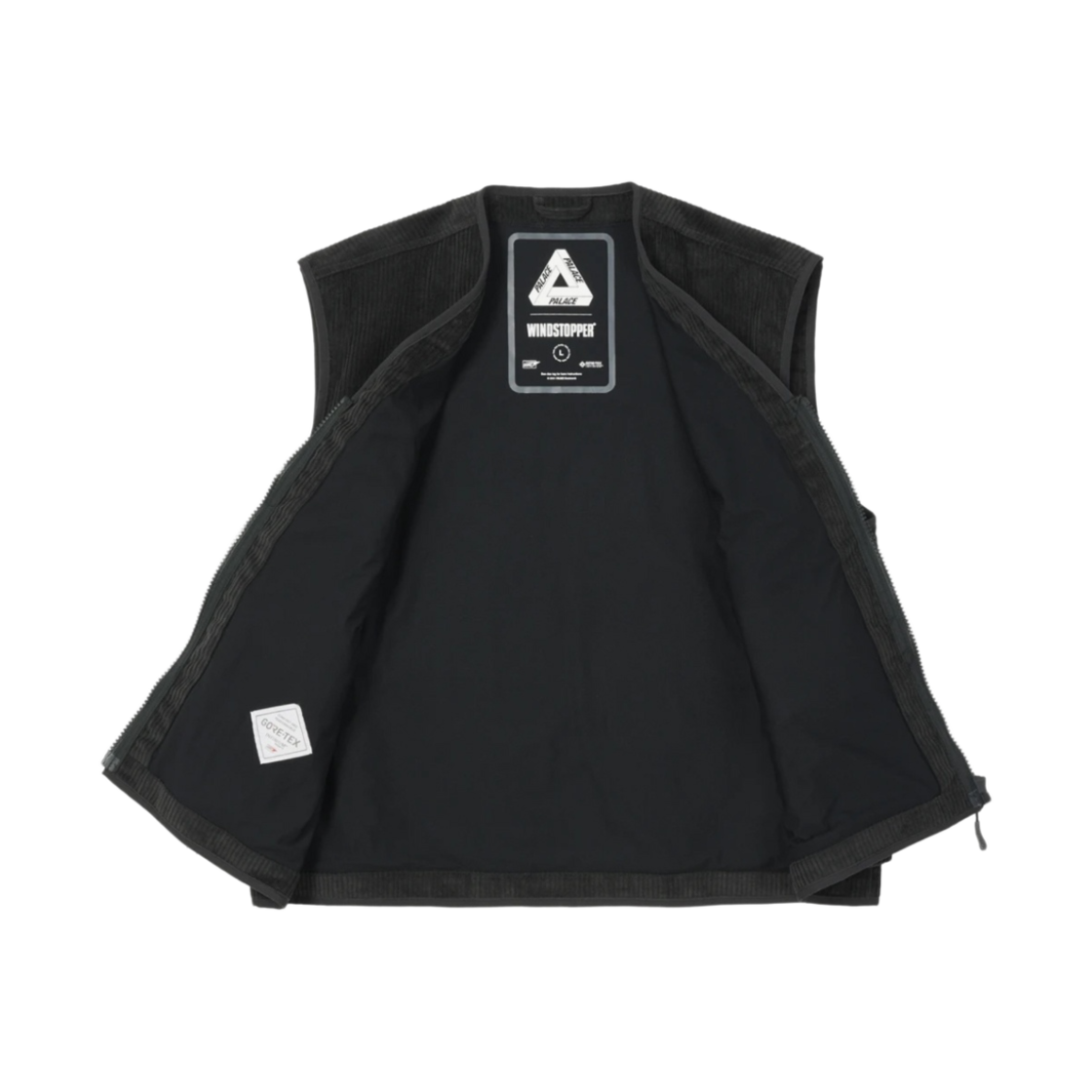 팔라스 고어텍스 인피니움 코듀로이 베스트 블랙 - 21FW(Palace Gore-Tex Infinium Corduroy Vest Black - 21FW) - 2