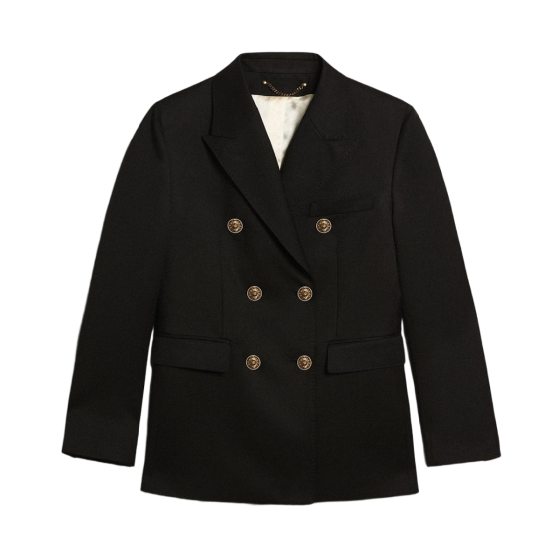 (W) 골든구스 더블 브레스티드 블레이저 다크 블루((W) Golden Goose Double Breasted Blazer Dark Blue)