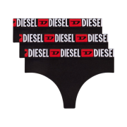 (W) Diesel Ufst Stars Thongs Black (3 Pack)