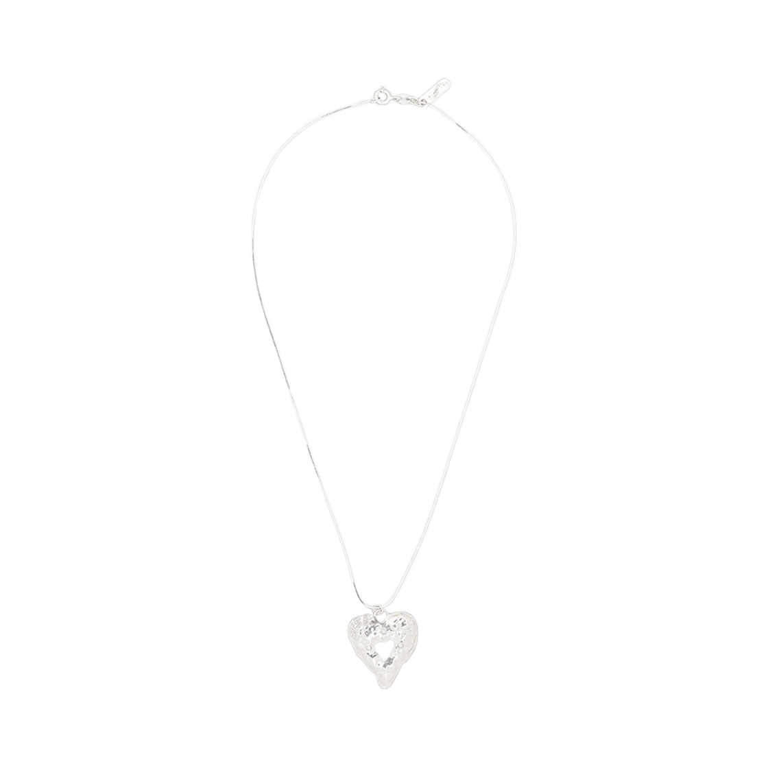 엔프프 실버 범피 하트 네크리스(Nff Silver 925 Bumpy Heart Necklace) - 1