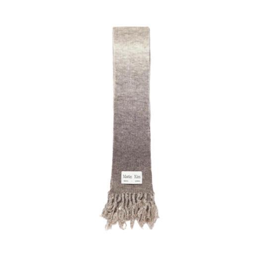 【MATIN KIM】 TWO TONE LETTERING MUFFLER 마뗑킴(MATIN KIM) TWO TONE LETTERING MUFFLER IN BLACK
