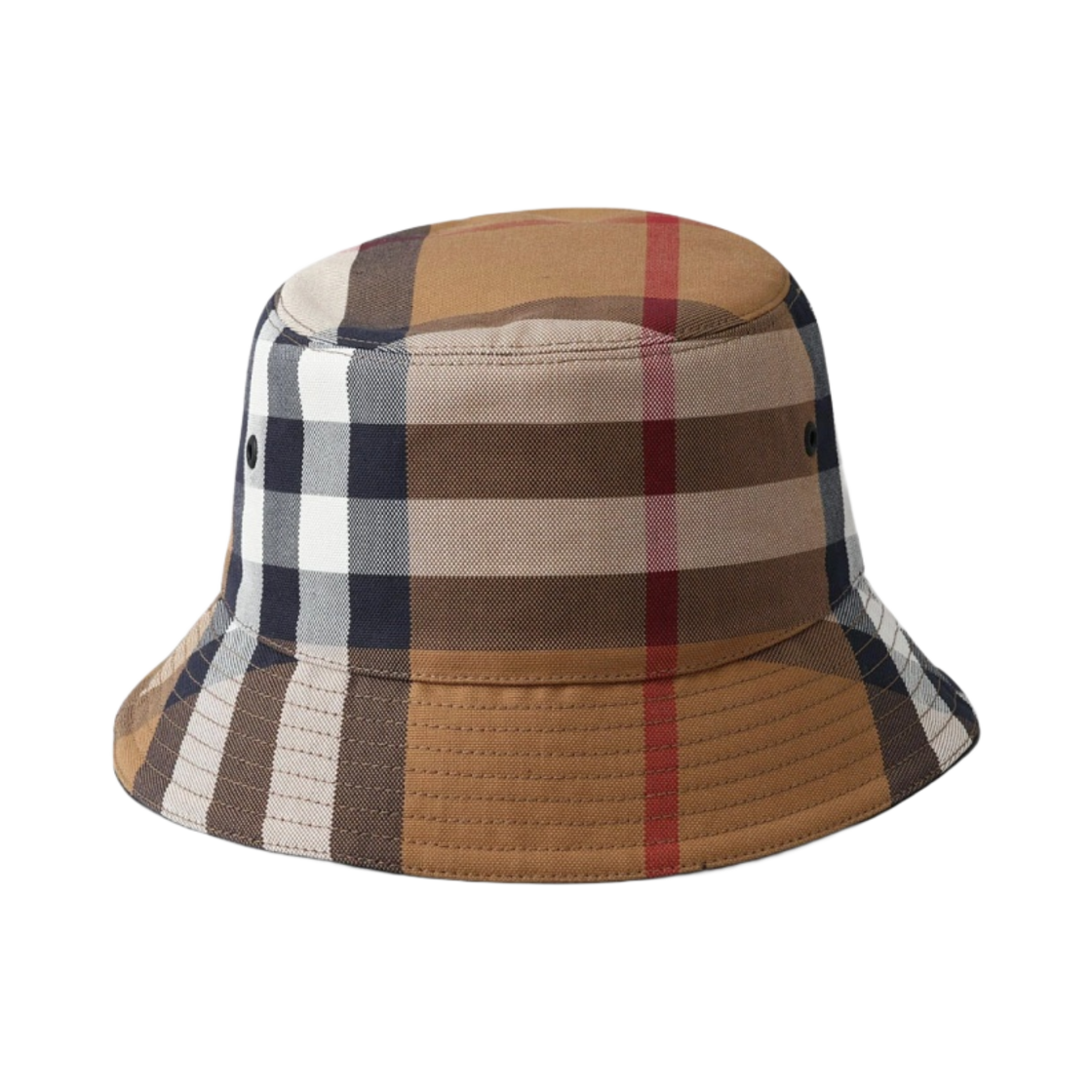 8052981 Burberry Giant Check Canvas Bucket Hat Birch Brown