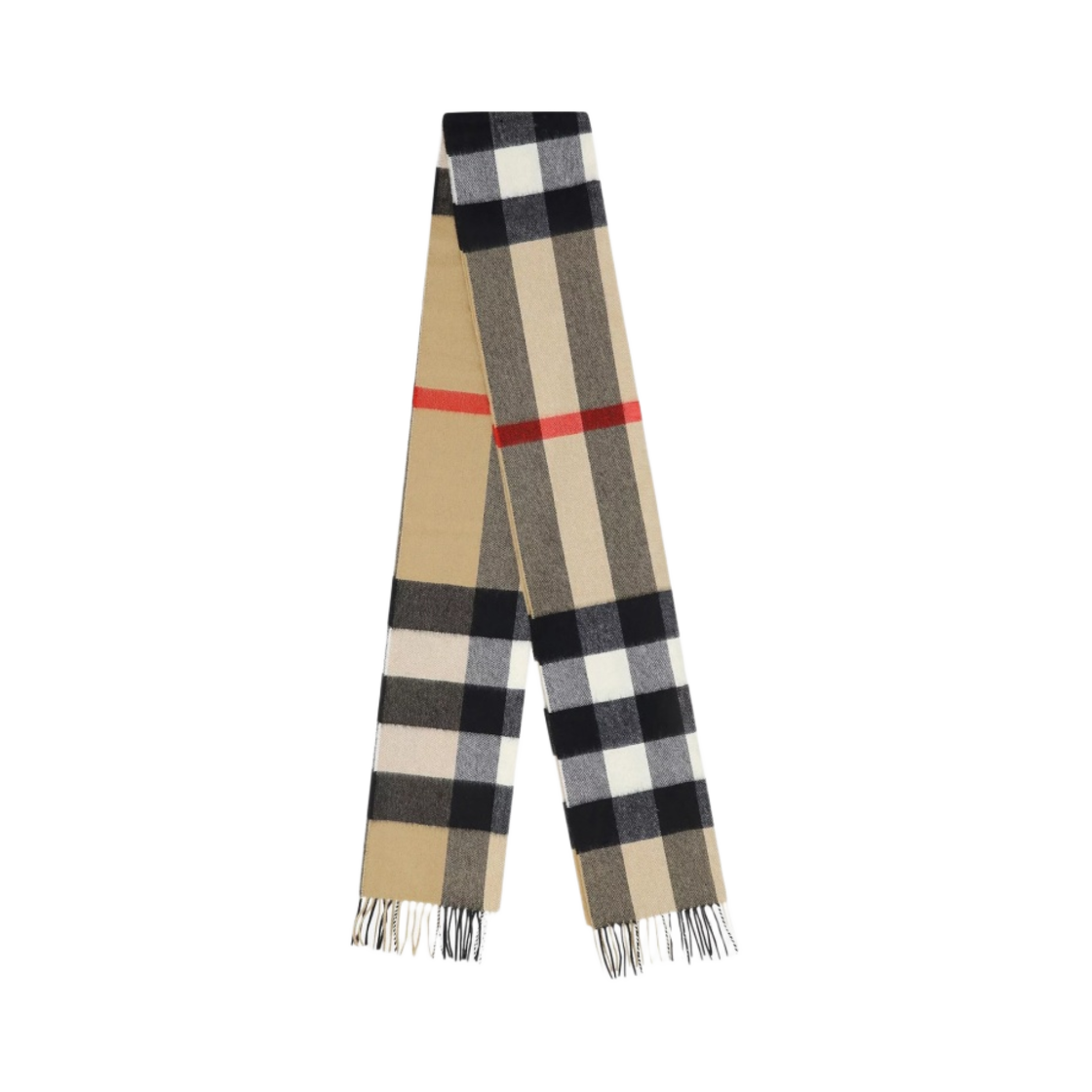 8077890 Burberry Vintage Check Cashmere Muffler Archive Beige