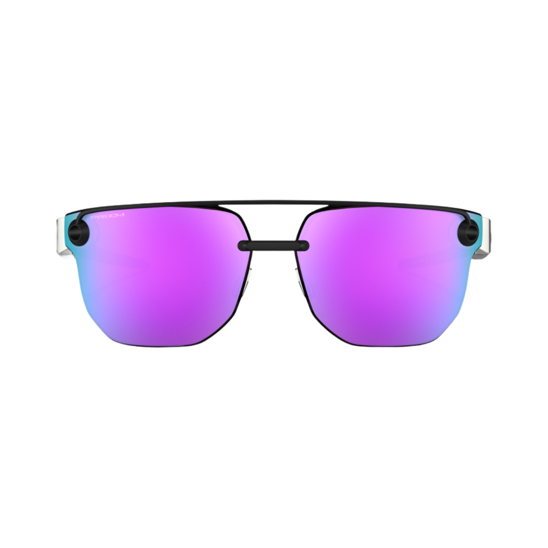 오클리 크리스틀 매트 블랙 프레임 프리즘 바이올렛 렌즈 레귤러 핏(Oakley Chrystl Matte Black Frame Prizm Violet Lenses Regular Fit) - 2