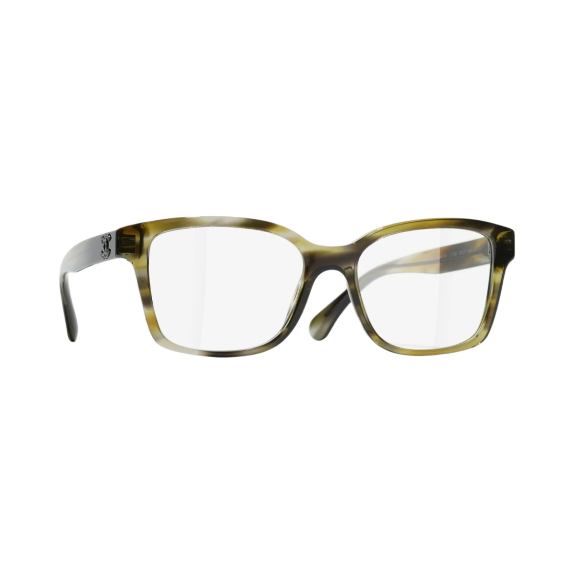 샤넬 스퀘어 프레임 아세테이트 & 그린 톨토이즈(Chanel Square Eyeglasses Acetate & Green Tortoise) - 2