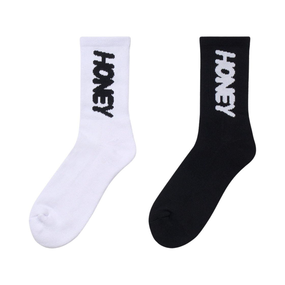 허니스쿱하우스 허니 로고 삭스 2개입 멀티(Honey Scoop House Honey Logo Socks 2Pack Multi)