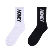 Honey Scoop House Honey Logo Socks 2Pack Multi