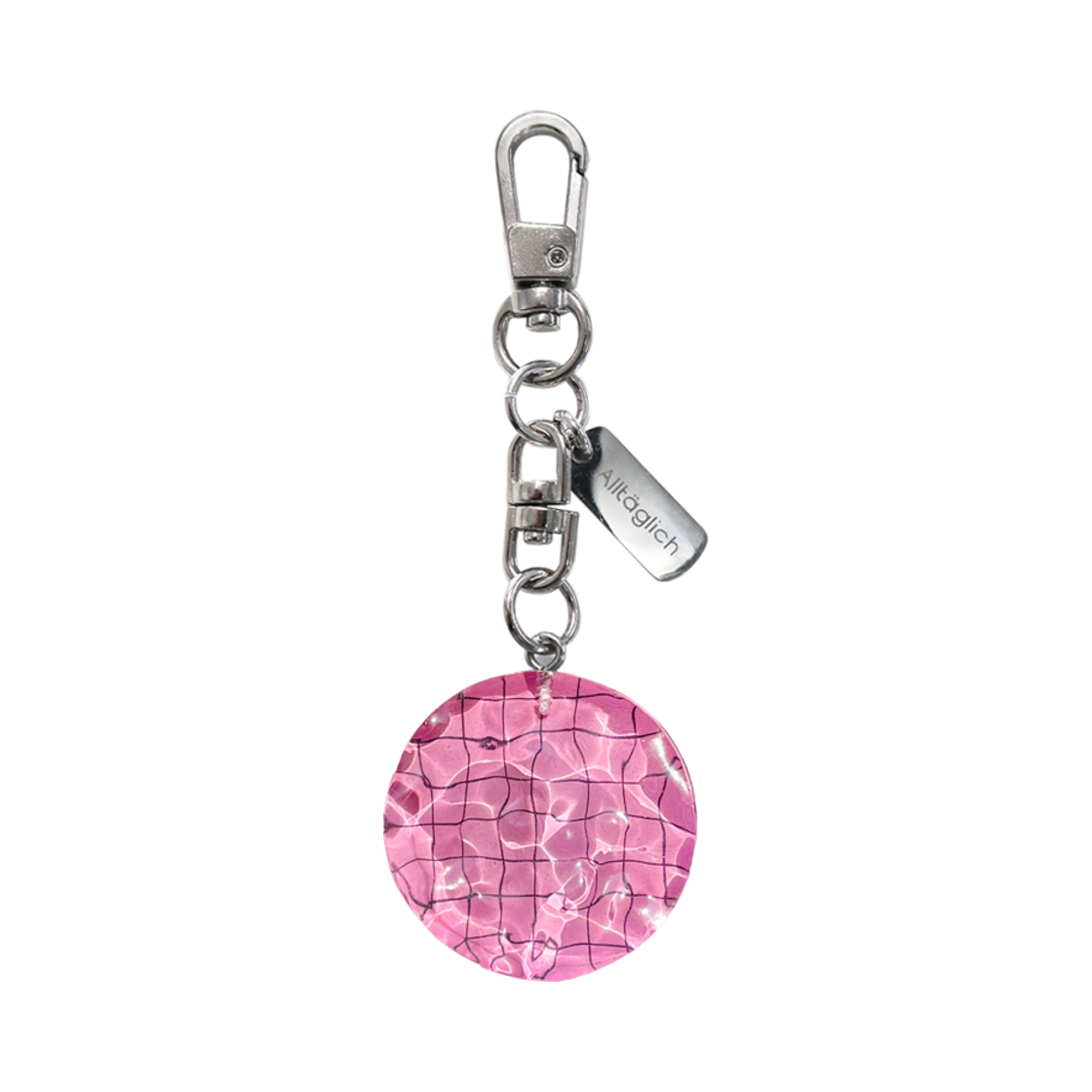 swccccpk ALLTAGLICH Handmade Swimming Pool Keyring (Ver.3) Pink
