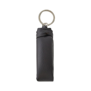 Lemaire Wadded Key Holder Soft Grained Leather Dark Chocolate
