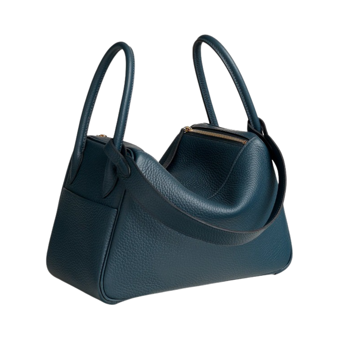 에르메스 린디 26 백 클레망스 & 골드 하드웨어 블루 드 프뤼스(Hermes Lindy 26 Bag Clemence & Gold Bleu De Prusse) - 3