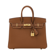 Hermes Birkin 25 Bag Togo & Gold