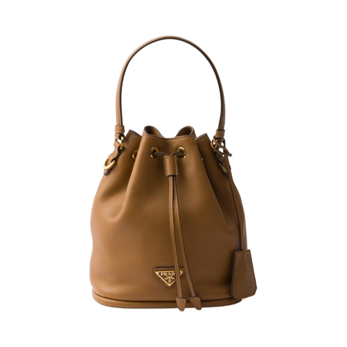 1BE067-2CYS-F03BH Prada Leather Mini Bag Caramel