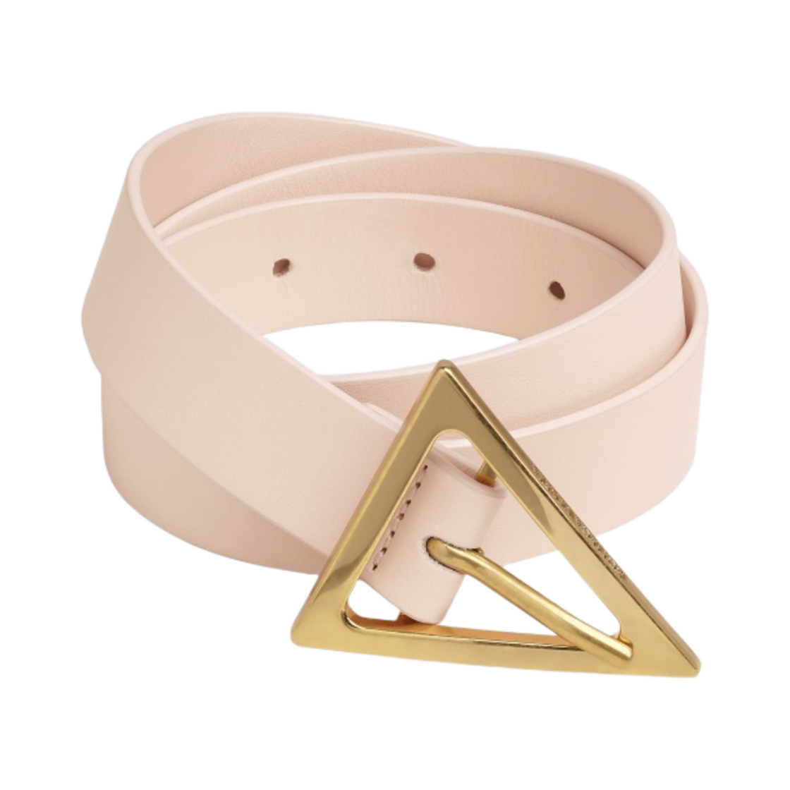 (W) 보테가 베네타 트라이앵글 벨트 멜론 워시드((W) Bottega Veneta Triangle Belt Melon Washed) - 1
