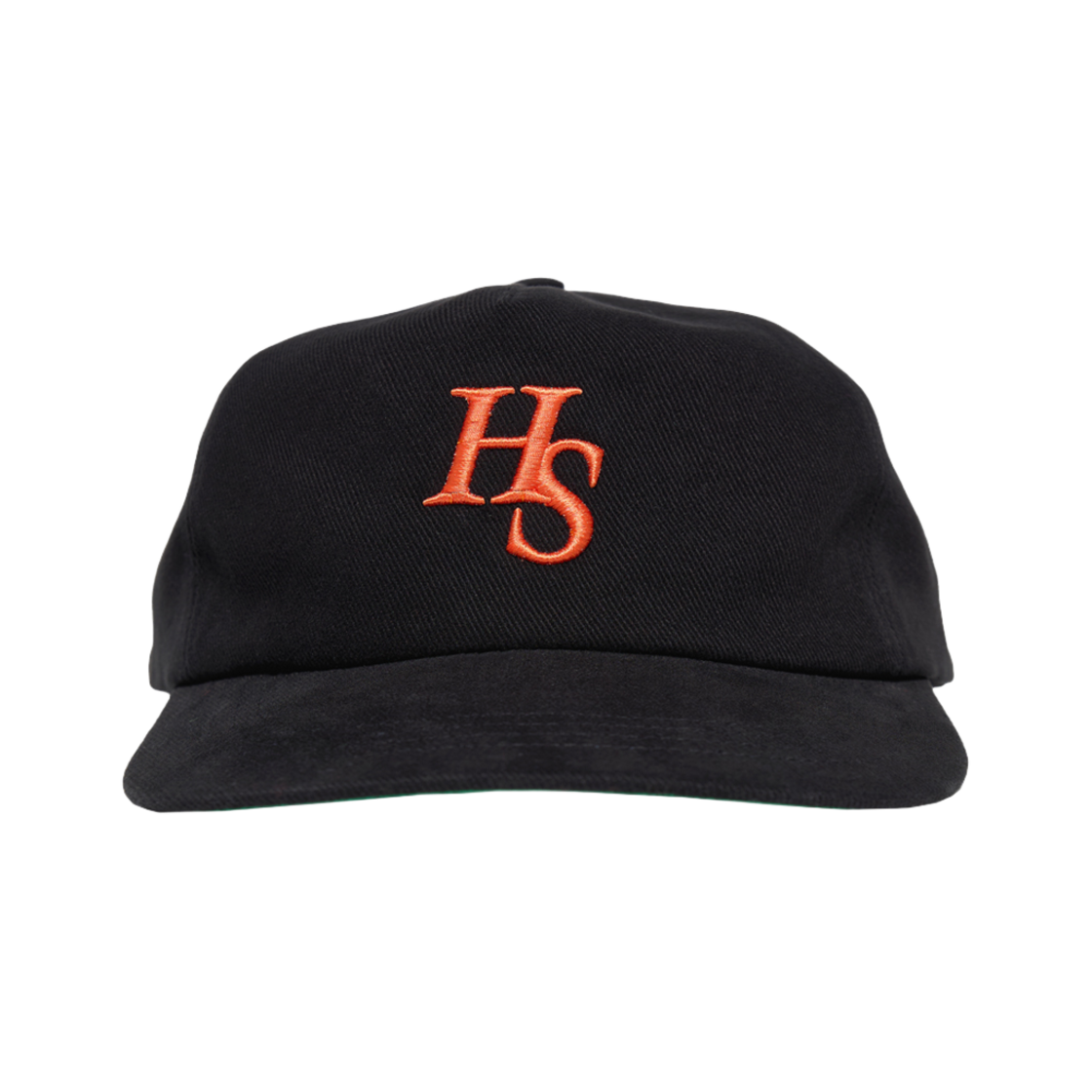 헬로선라이즈 HS 로고 릴랙스 핏 5패널 캡 블랙(Hello Sunrise HS Logo Relaxed Fit 5panel Cap Black)