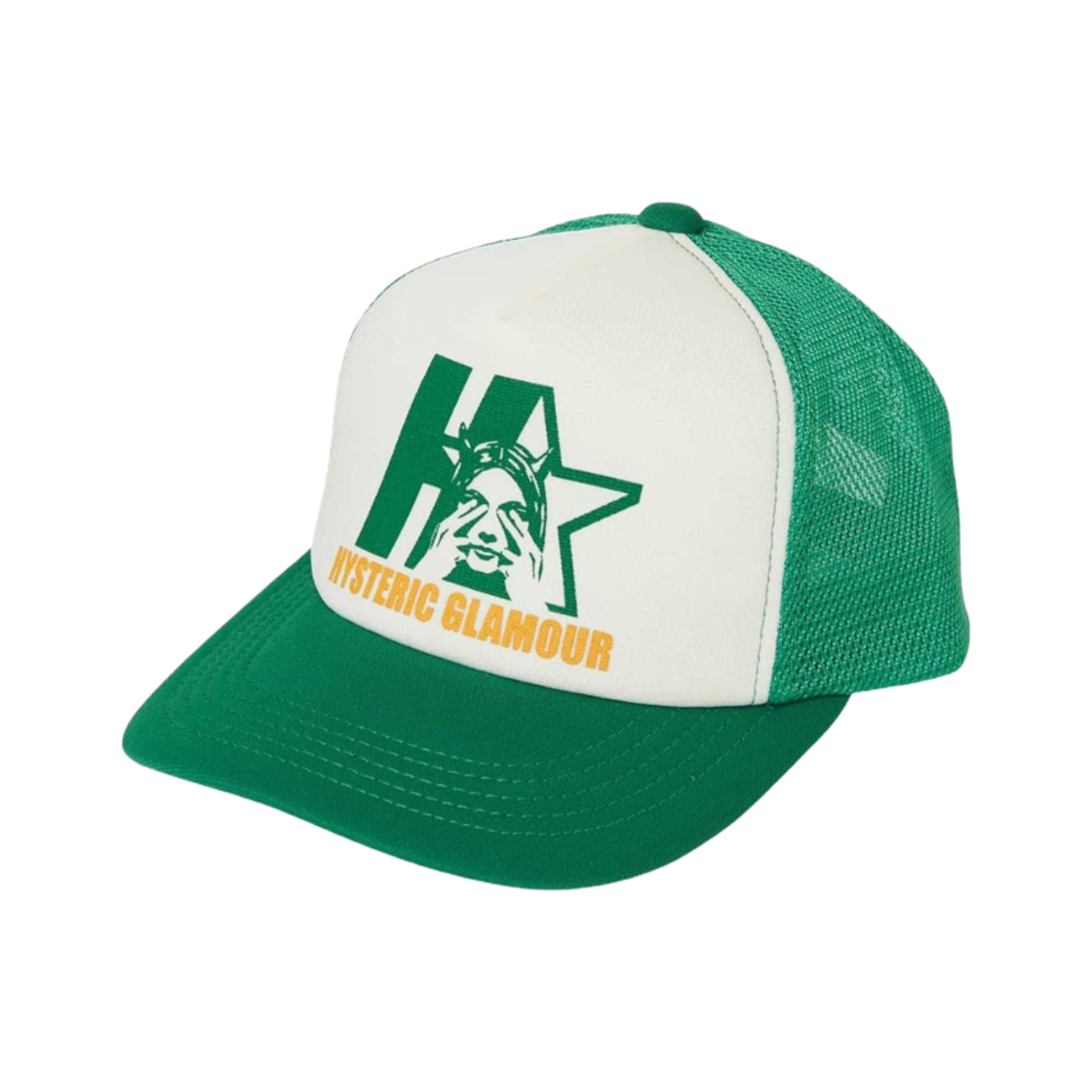 히스테릭 글래머 스타 이블 메쉬 캡 그린(Hysteric Glamour Star Evil Mesh Cap Green) - 1