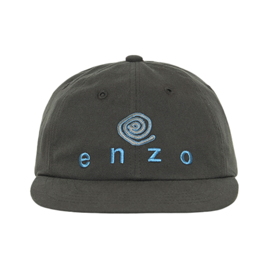 252ELBACC013 Enzoblues Eddy Logo Cotton Cap Charcoal