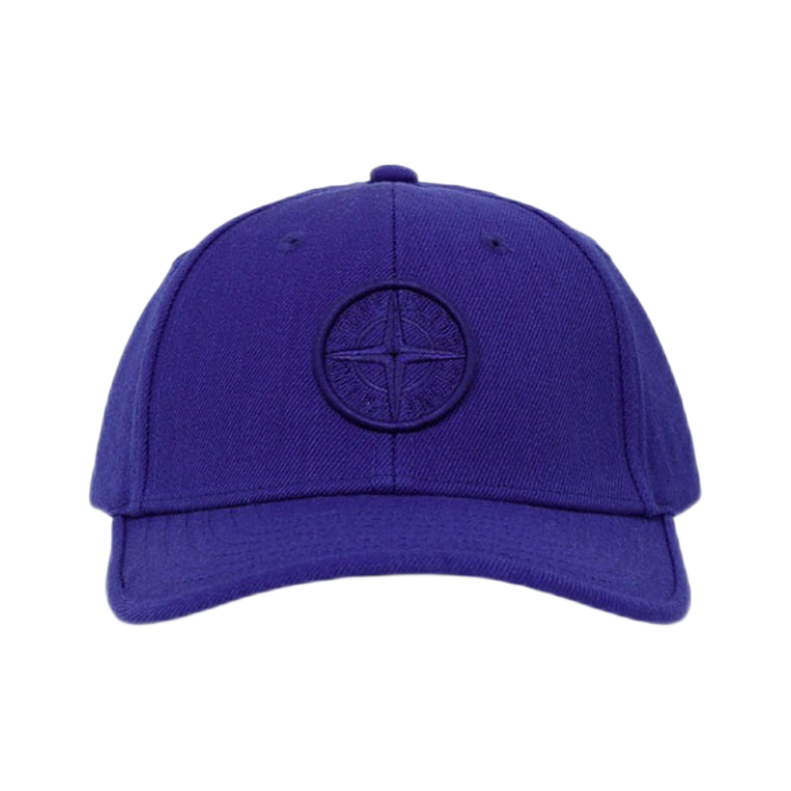 (키즈) 스톤 아일랜드 91263 6-패널 로고 캡 블루에뜨((Kids) Stone Island 91263 6-Panel Logo Cap Bluette) - 1