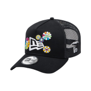 New Era x Murakami Takashi Ohana A-Frame Mesh Cap Black