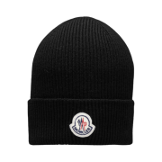 Moncler Wool Beanie Black - 22FW