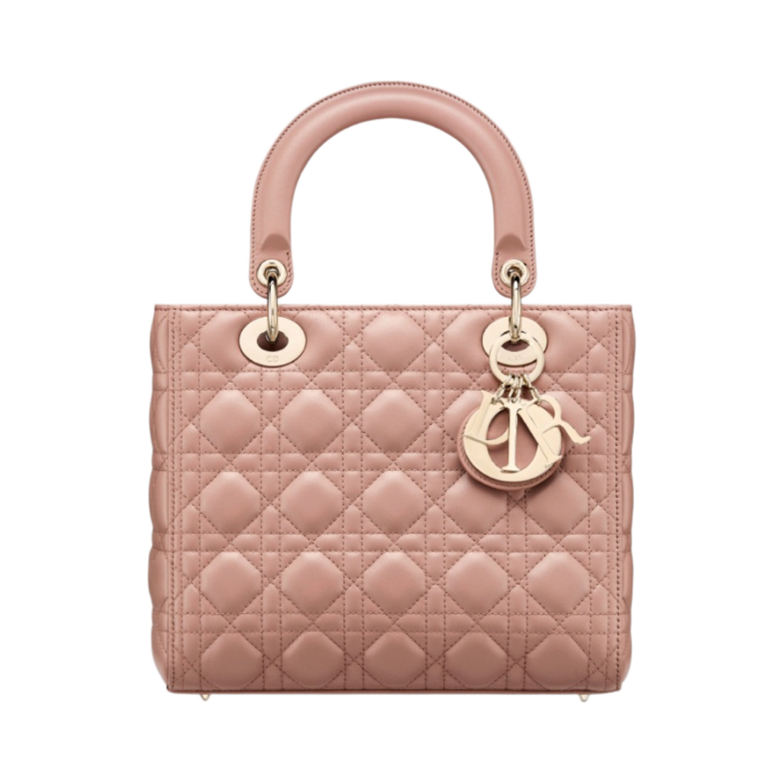 M0565ONGE-M50P Dior Medium Lady Bag Cannage Lambskin Blush - 대표 이미지 #1