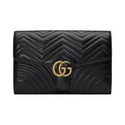 Gucci GG Marmont Matalasse Clutch Black
