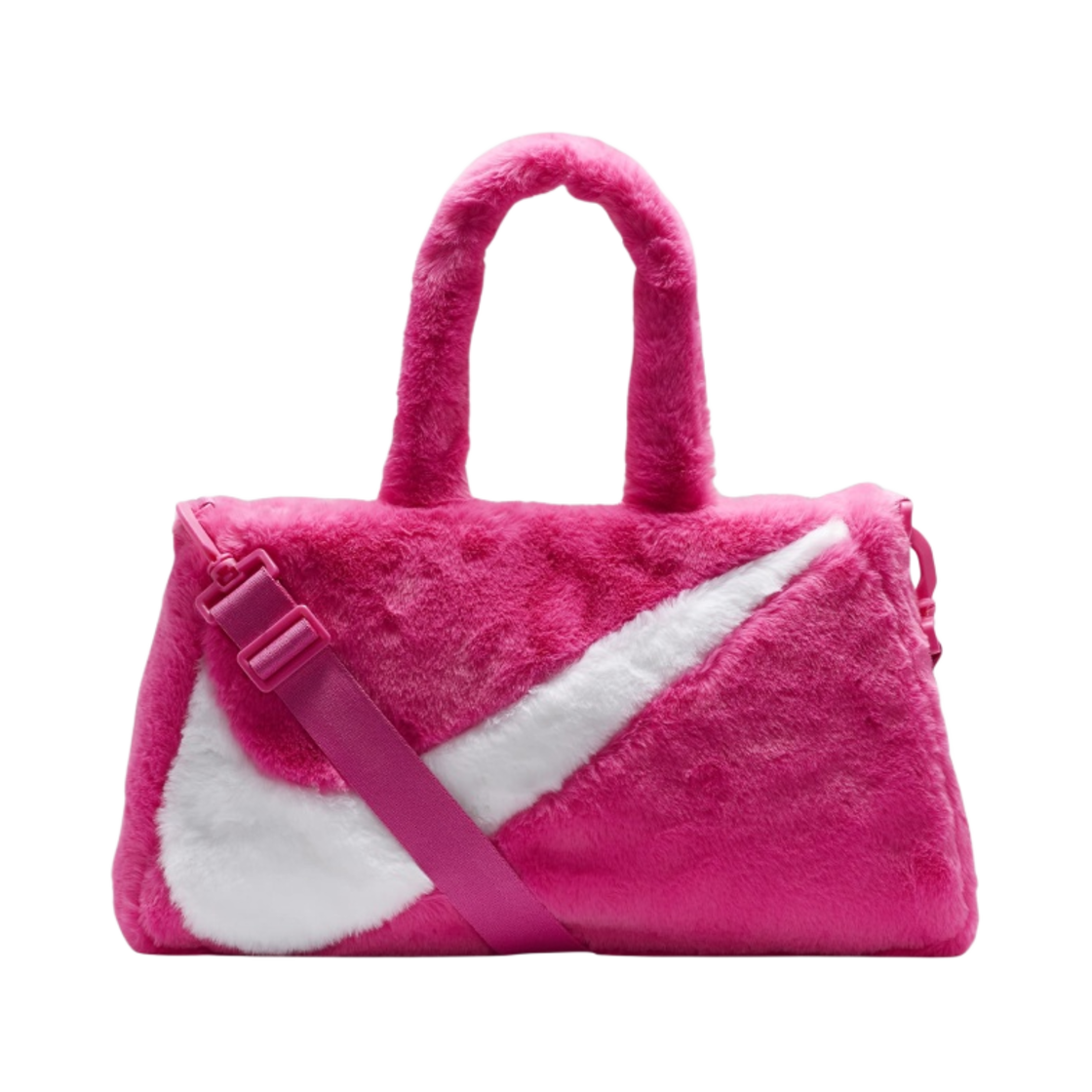 나이키 NSW 포우 퍼 토트백 10L 레이저 푸시아(Nike NSW Faux Fur Tote Bag 10L Laser Fuchsia)