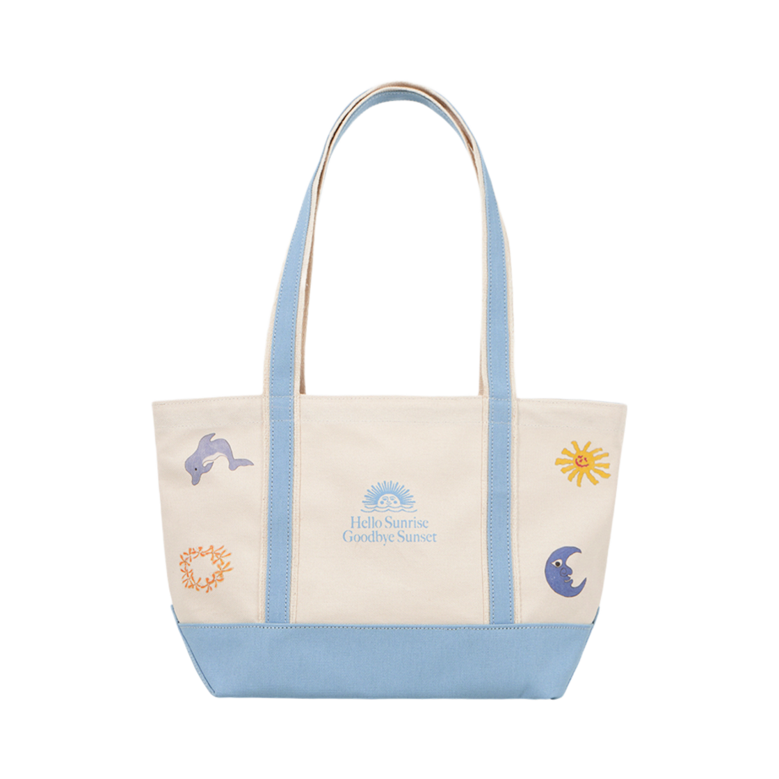 헬로선라이즈 x 행크 토트백 스카이블루(HS x Hank Canvas Tote Bag Sky Blue)