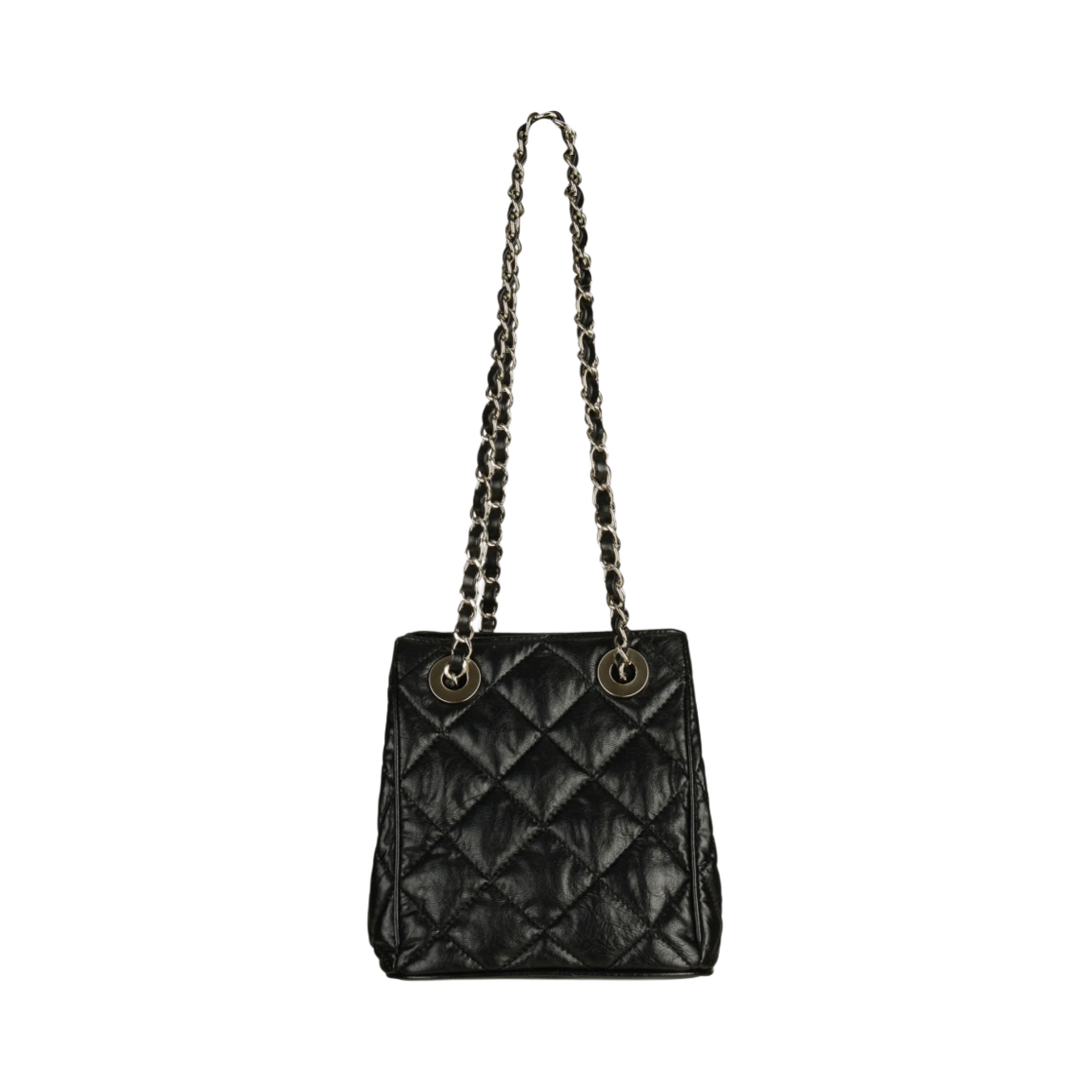 마뗑킴 스터드 미니 퀼팅 버킷백 블랙(Matin Kim Stud Mini Quilting Bucket Bag Black) - 2