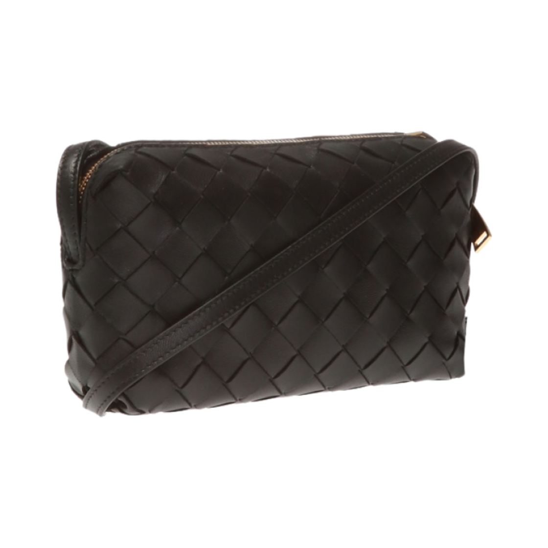 보테가 베네타 미니 레더 크로스바디백 블랙(Bottega Veneta Mini Leather Crossbody Bag Black) - 2