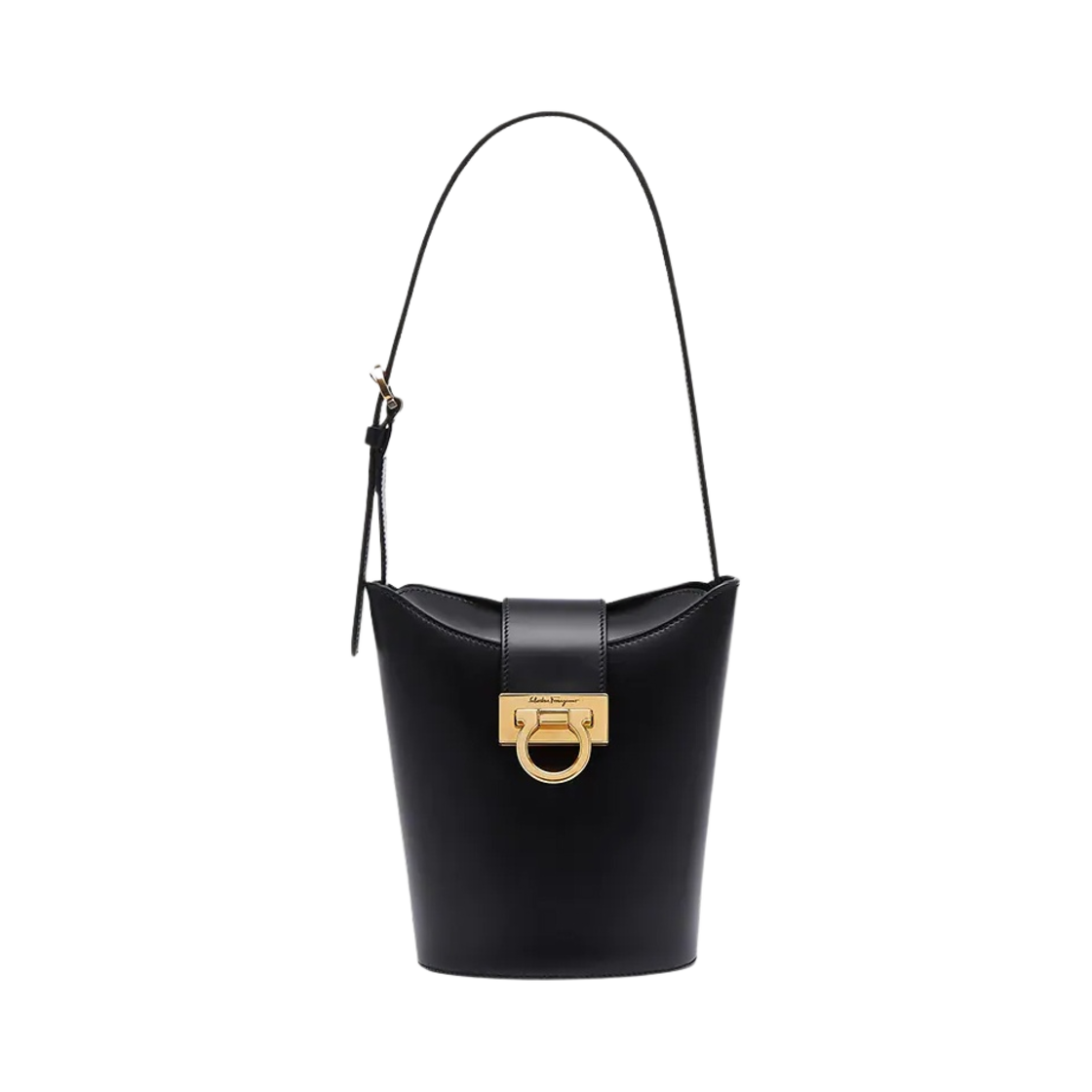 211194-748442 Ferragamo Small Trifolio Shoulder Bag Black