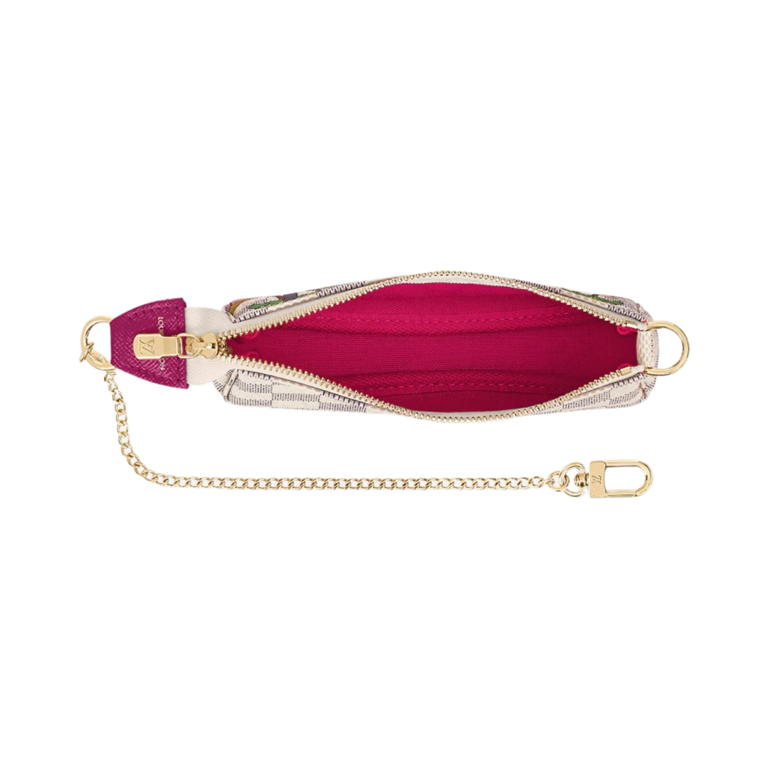 루이비통 미니 포쉐트 악세수아 다미에 아주르 푸시아 핑크(Louis Vuitton Mini Pochette Accessoires Damier Azure Fuchsia Pink) - 2