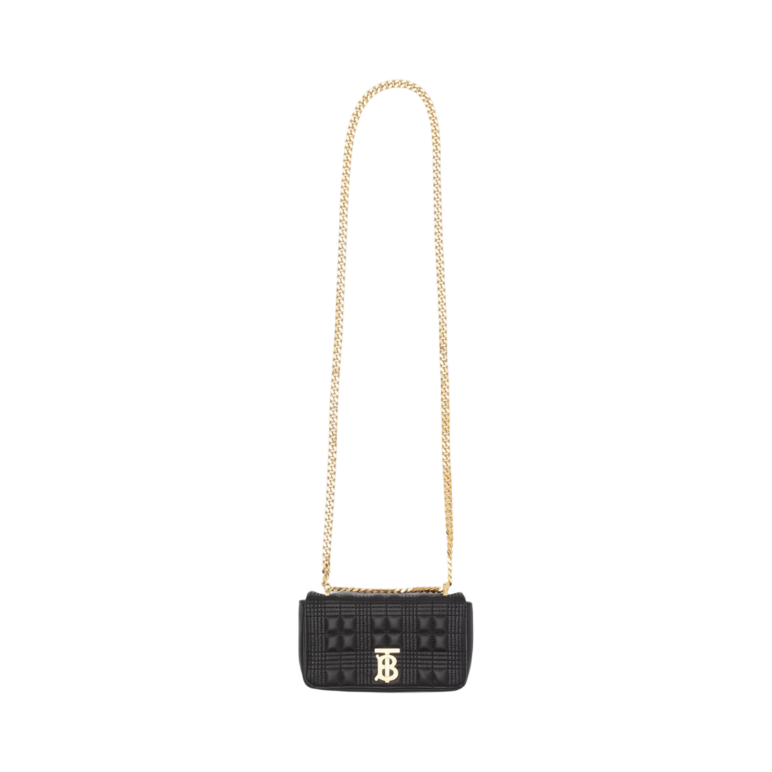 버버리 퀼티드 레더 미니 롤라백 블랙 라이트 골드(Burberry Quilted Leather Mini Lola Bag Black Light Gold) - 4